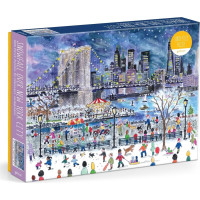 GALISON Puzzle Sněhová bouře nad New Yorkem 1000 dílků