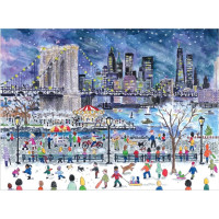GALISON Puzzle Sněhová bouře nad New Yorkem 1000 dílků