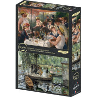 GRAFIKA Puzzle Snídaně veslařů a La Grenouillère 2x500 dílků