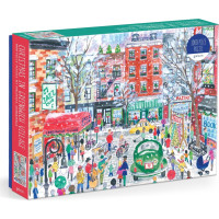GALISON Puzzle Vánoce v Greenwich Village 1000 dílků