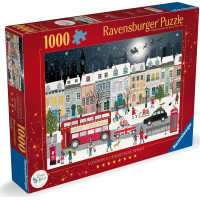 RAVENSBURGER Puzzle Vánoční duch Londýna 1000 dílků