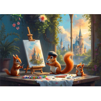 BLUEBIRD Puzzle Veverčí ateliér 500 dílků