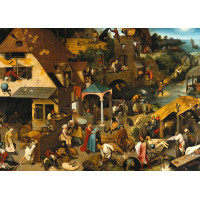 GRAFIKA Puzzle Vlámská přísloví a Sčítání lidu v Betlémě 2x500 dílků