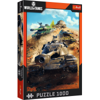 TREFL Puzzle World of Tanks: Tanky v boji 1000 dílků