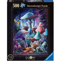 RAVENSBURGER Svítící puzzle Magické houby 500 dílků