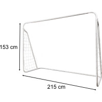 Dětská fotbalová tréninková branka 2v1 + podložka na přesnost 215 x 153 x 76 cm