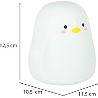 Dětské dotykové LED noční světlo RGB - Tučňák
