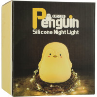 Dětské dotykové LED noční světlo RGB - Tučňák