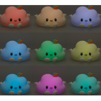 Dětské dotykové LED noční světlo RGB - Mráček
