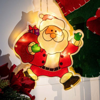 Závěsné LED svítidlo - Santa s dárky