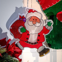 Závěsné LED svítidlo - Santa s dárky