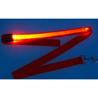 LED svítící vodítko pro psy 2,5x120 cm - oranžové