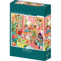 PIECES & PEACE Čtvercové puzzle Hudební pokoj s balkonem 1000 dílků