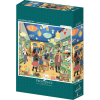 PIECES & PEACE Čtvercové puzzle Nákupy 1000 dílků