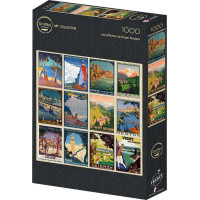 GRAFIKA Čtvercové puzzle Plakáty z Roger Broders 1000 dílků