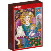 ALIPSON Puzzle Dáma se zlatými vlasy 1000 dílků