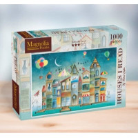 MAGNOLIA Puzzle Domy, o kterých jsem četl 1000 dílků