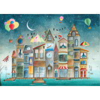 MAGNOLIA Puzzle Domy, o kterých jsem četl 1000 dílků