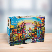 YAZZ Puzzle Duhové město 1000 dílků