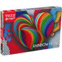 YAZZ Puzzle Duhové srdce 1000 dílků