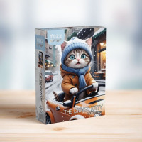 YAZZ Puzzle Kočičí řidič 1000 dílků