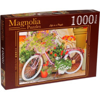 MAGNOLIA Puzzle Kolo s květinami 1000 dílků
