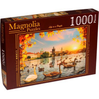 MAGNOLIA Puzzle Labutě u Karlova mostu 1000 dílků