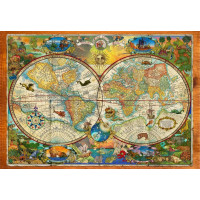 GRAFIKA Puzzle Mapa tvorů Země 1000 dílků