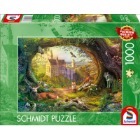 SCHMIDT Puzzle Pohádkový hrad a kouzelný les 1000 dílků