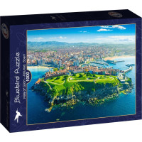BLUEBIRD Puzzle Pohled na Gijón, Španělsko 1000 dílků