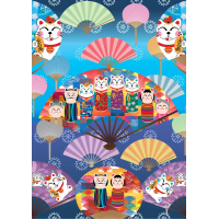 YAZZ Puzzle Svět Kokeshi 1000 dílků