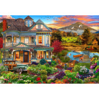 BLUEBIRD Puzzle Venkovský dům se zahradou 1000 dílků