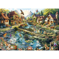 SCHMIDT Puzzle Vesnice na okraji lesa 1000 dílků