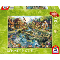 SCHMIDT Puzzle Vesnice na okraji lesa 1000 dílků