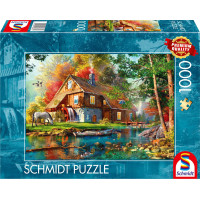 SCHMIDT Puzzle Vodní mlýn na podzim 1000 dílků