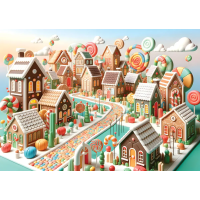 YAZZ Puzzle Země sladkostí 1000 dílků