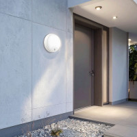 Solight LED venkovní osvětlení se senzorem, 3 CCT, 15/18/20W, 1800lm, 22cm, 2v1 - bílý a černý kryt