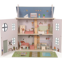2Kids Toys Domeček s panenkami šedý