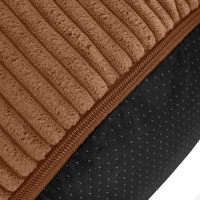 Taburet CHILL SPOT Velvet Stripes 45x45x25 cm - měděný