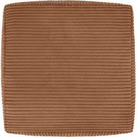 Taburet CHILL SPOT Velvet Stripes 45x45x25 cm - měděný