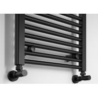 Aqualine DIRECT otopné těleso s bočním připojením 450x1320mm, černá mat ILR34B