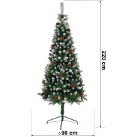 Vánoční stromeček NATALE se šiškami 220 cm