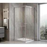 Aqualine AGGA obdélníková sprchová zástěna 800x700mm, čiré sklo HLF708Y