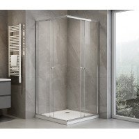 Aqualine AGGA čtvercová sprchová zástěna 700x700mm, čiré sklo HLF707Y