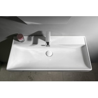 Aqualine PARLA keramické umyvadlo 80x38cm, bílá 9980