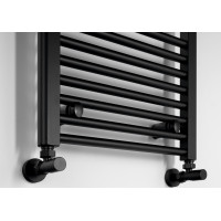 Aqualine DIRECT otopné těleso s bočním připojením 450x960mm, černá mat ILR94B
