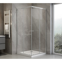 Aqualine AGGA čtvercová sprchová zástěna 700x700mm, čiré sklo HLF707Y