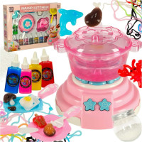 3D krystalové lepicí gelové šablony Magic Kitchen - sada 62 kusů - růžová