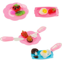3D krystalové lepicí gelové šablony Magic Kitchen - sada 62 kusů - růžová