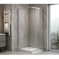 Aqualine AGGA obdélníková sprchová zástěna 800x700mm, čiré sklo HLF708Y